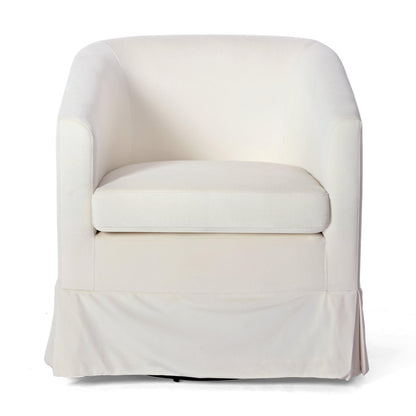 27.36" Wide Swivel Chair White - FurniFindUSA