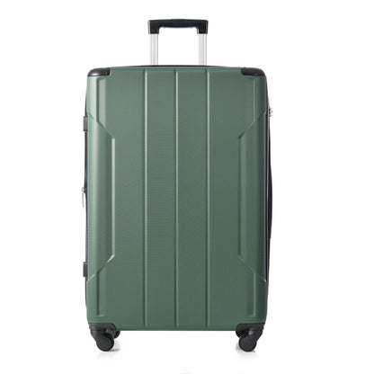 Hardshell Luggage Spinner Suitcase with TSA Lock Lightweight Expandable 24'' (Single Luggage) Green + ABS + 24 Inch - FurniFindUSA