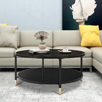 35.4” Round Coffee Table - FurniFindUSA