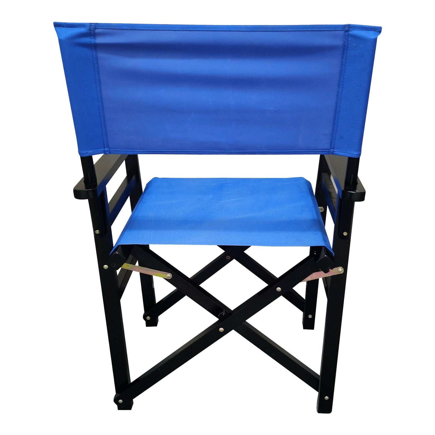 Folding Chair Wooden Director Chair Canvas Folding Chair Folding Chair 2pcs/set populus + Canvas (Color : Blue) - FurniFindUSA