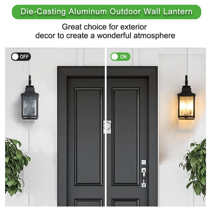 Large Outdoor Wall Lamps With Glass - FurniFindUSA