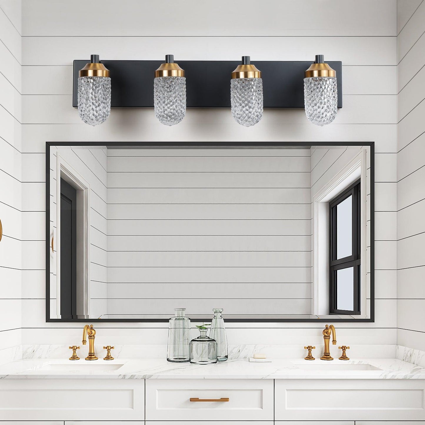 Vanity Lights With 4 LED Bulbs For Bathroom Lighting - FurniFindUSA