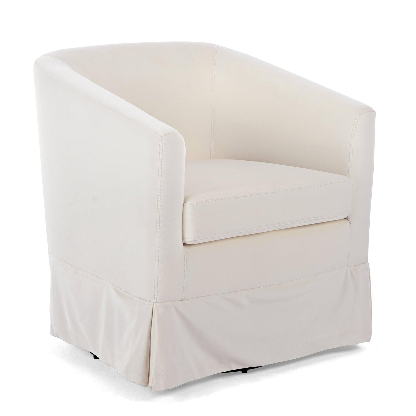 27.36" Wide Swivel Chair White - FurniFindUSA