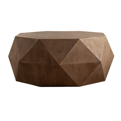 38"Three-dimensional Embossed Pattern Design American Retro Style Coffee Table - FurniFindUSA