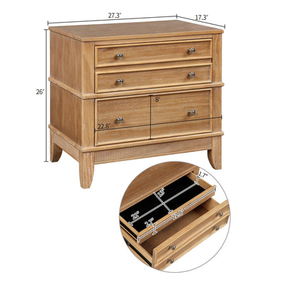 Hazel 3-Drawer Hazel 3-Drawer Side Table for Living Room Hallway Entryway - FurniFindUSA