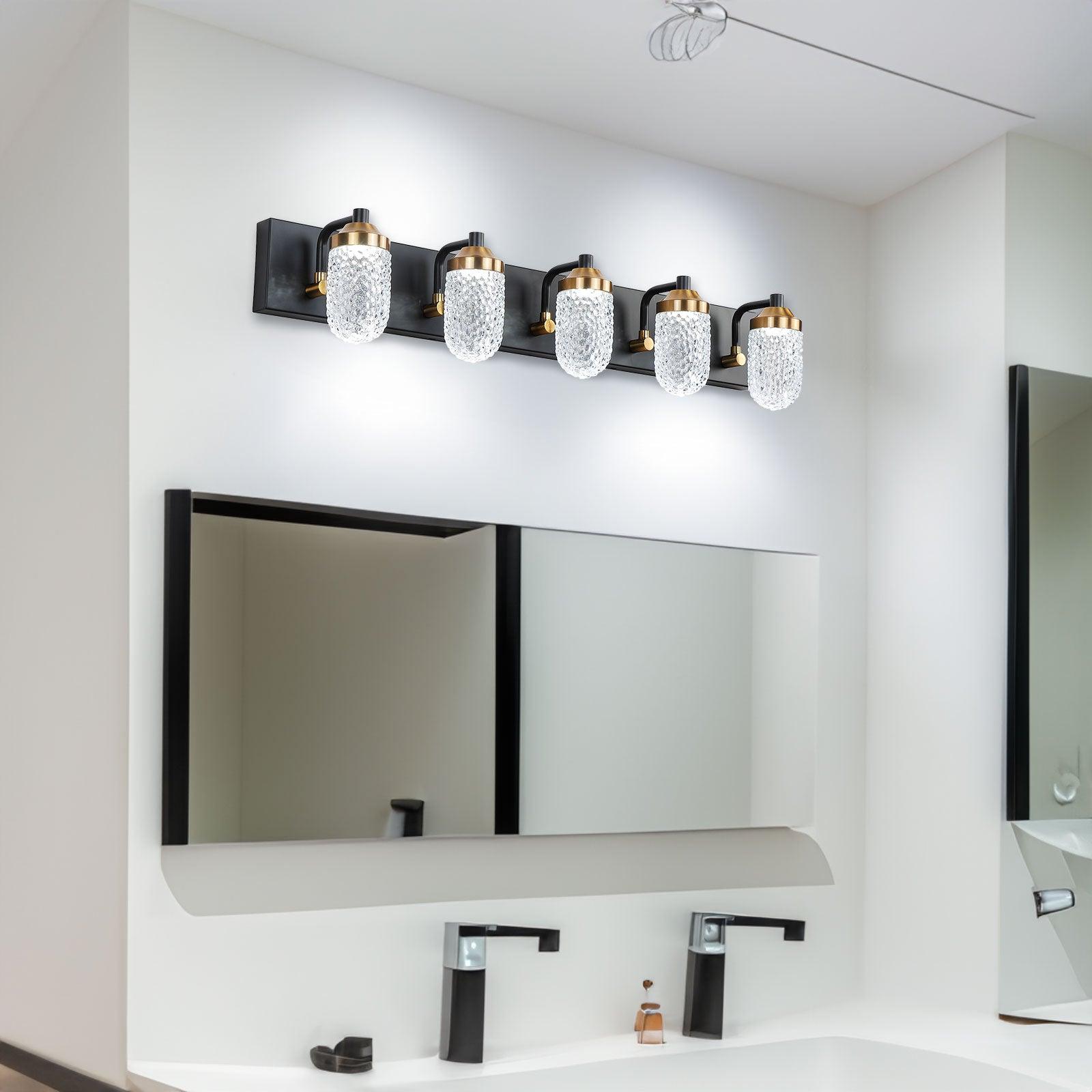 Vanity Lights With 5 LED Bulbs For Bathroom Lighting - FurniFindUSA