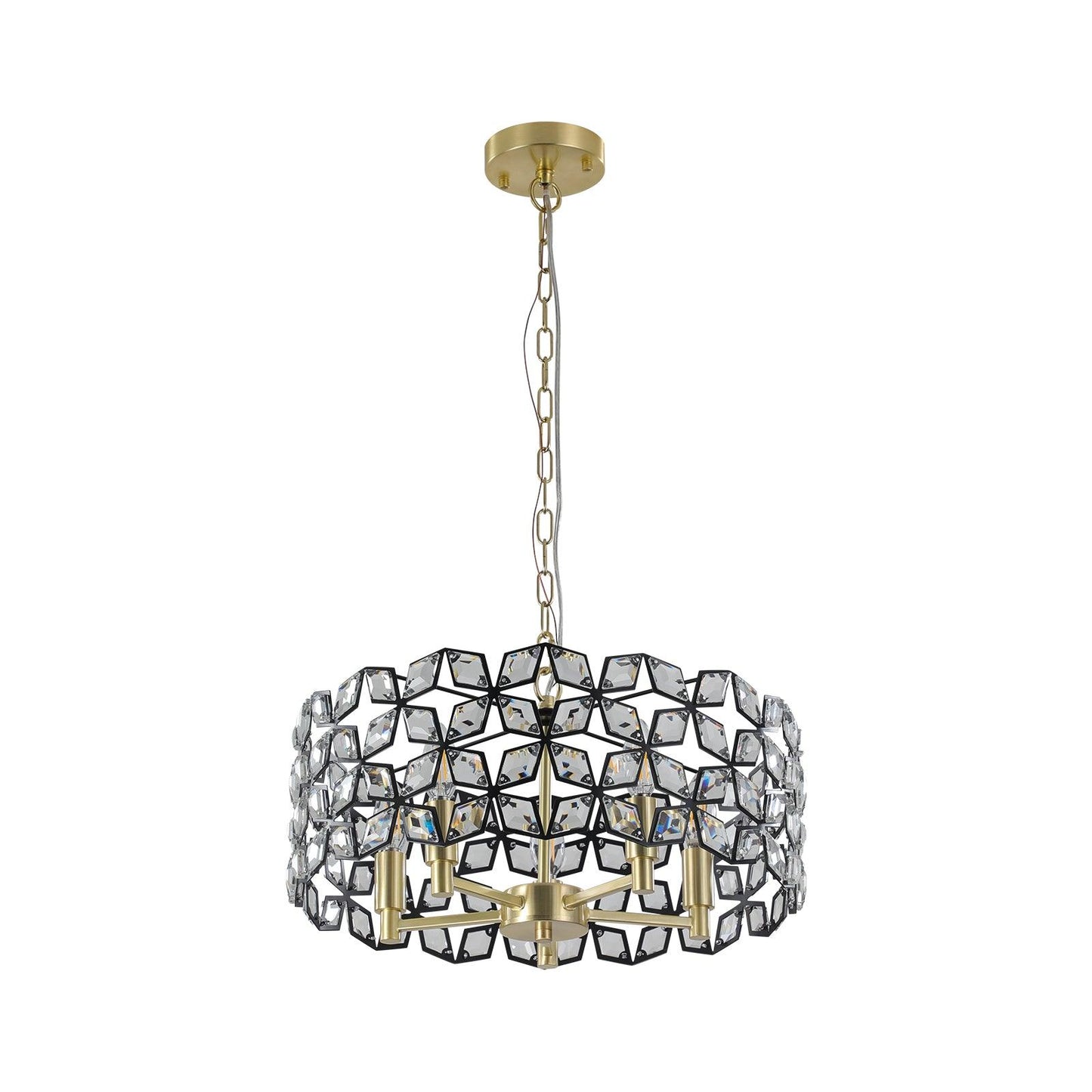 Modern Crystal Chandelier for Living-Room Round Cristal Lamp Luxury Home Decor Light Fixture - FurniFindUSA