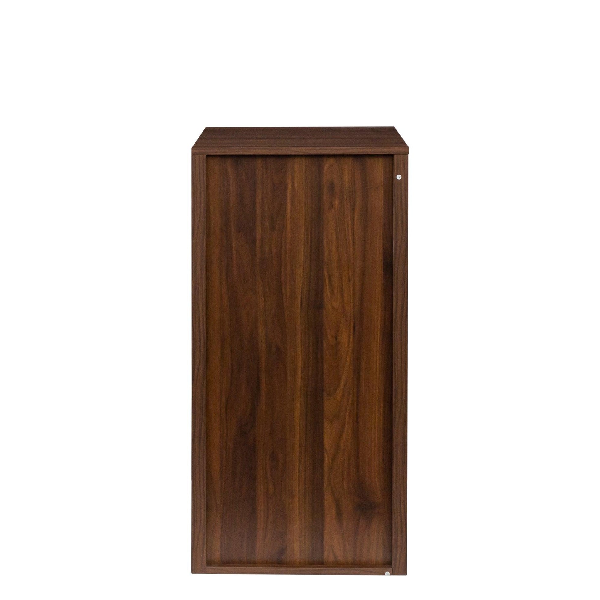 brown walnut color modular 32 wine bar cabinet Buffet Cabinet - FurniFindUSA