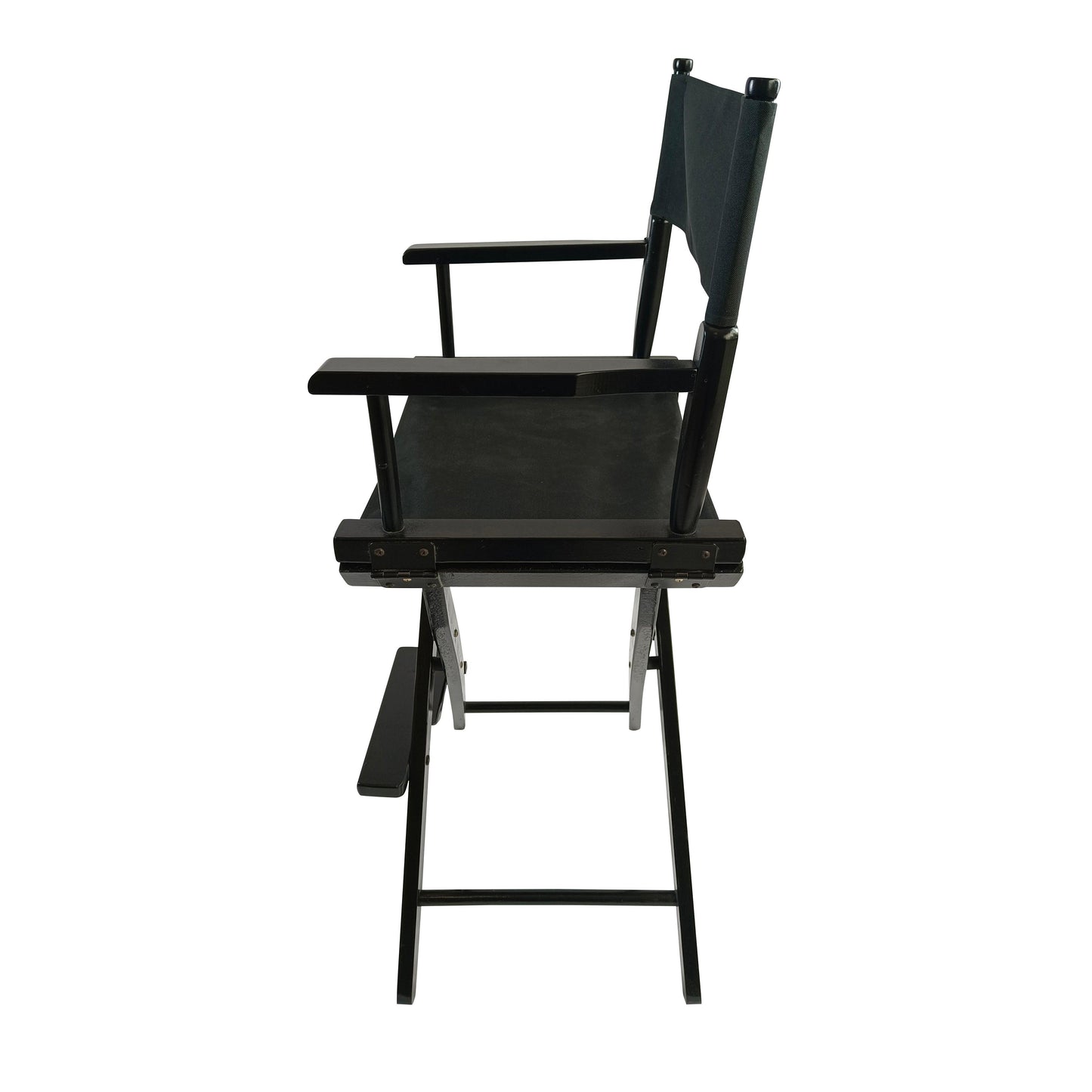 Casual Home Director's Chair, Black Frame/Black Canvas,Suitable for adults, foldable style, 2pcs/set populus - FurniFindUSA