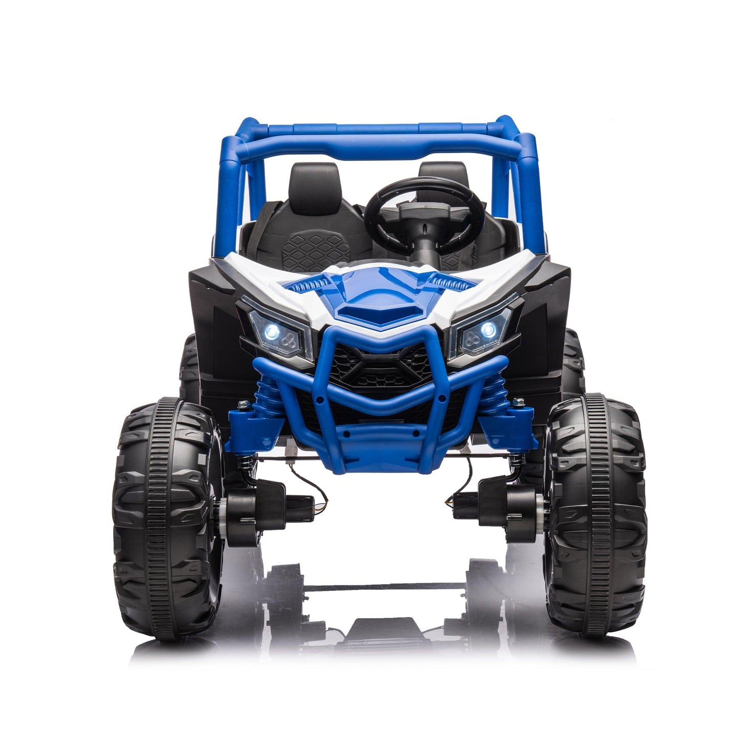 Side by Side 4x4 Ride on Off-Road Truck with Parent Remote Control, Battery Powered Electric Car - FurniFindUSA