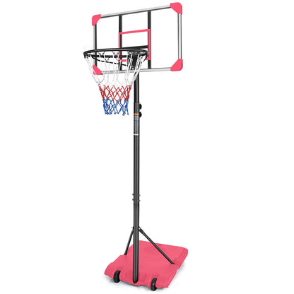 Portable Basketball Goal System with Stable Base and Wheels use for Indoor Outdoor teenagers youth - FurniFindUSA