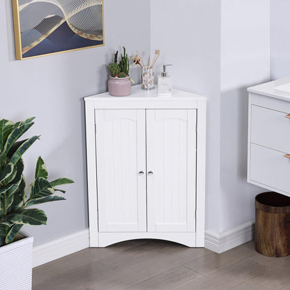 sideboard cabinet corner cabinet Bathroom Floor Corner Cabinet with Doors and Shelves - FurniFindUSA