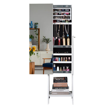 Full Mirror Simple Jewelry Storage Mirror Cabinet - FurniFindUSA