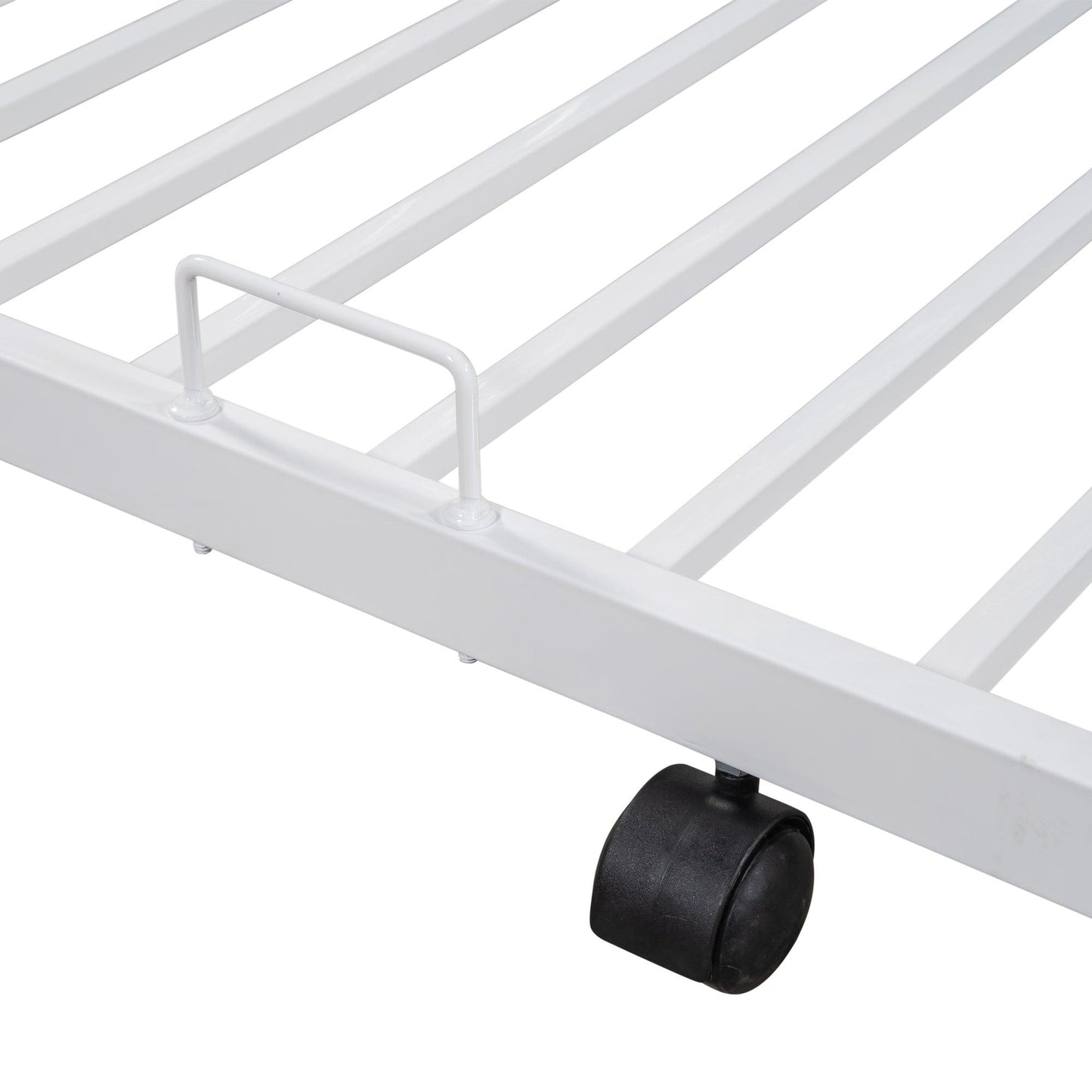 Metal Twin over Full Bunk Bed with Trundle - FurniFindUSA