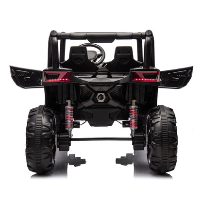 Side by Side 4x4 Ride on Off-Road Truck with Parent Remote Control, Battery Powered Electric Car w/High Low Speed - FurniFindUSA