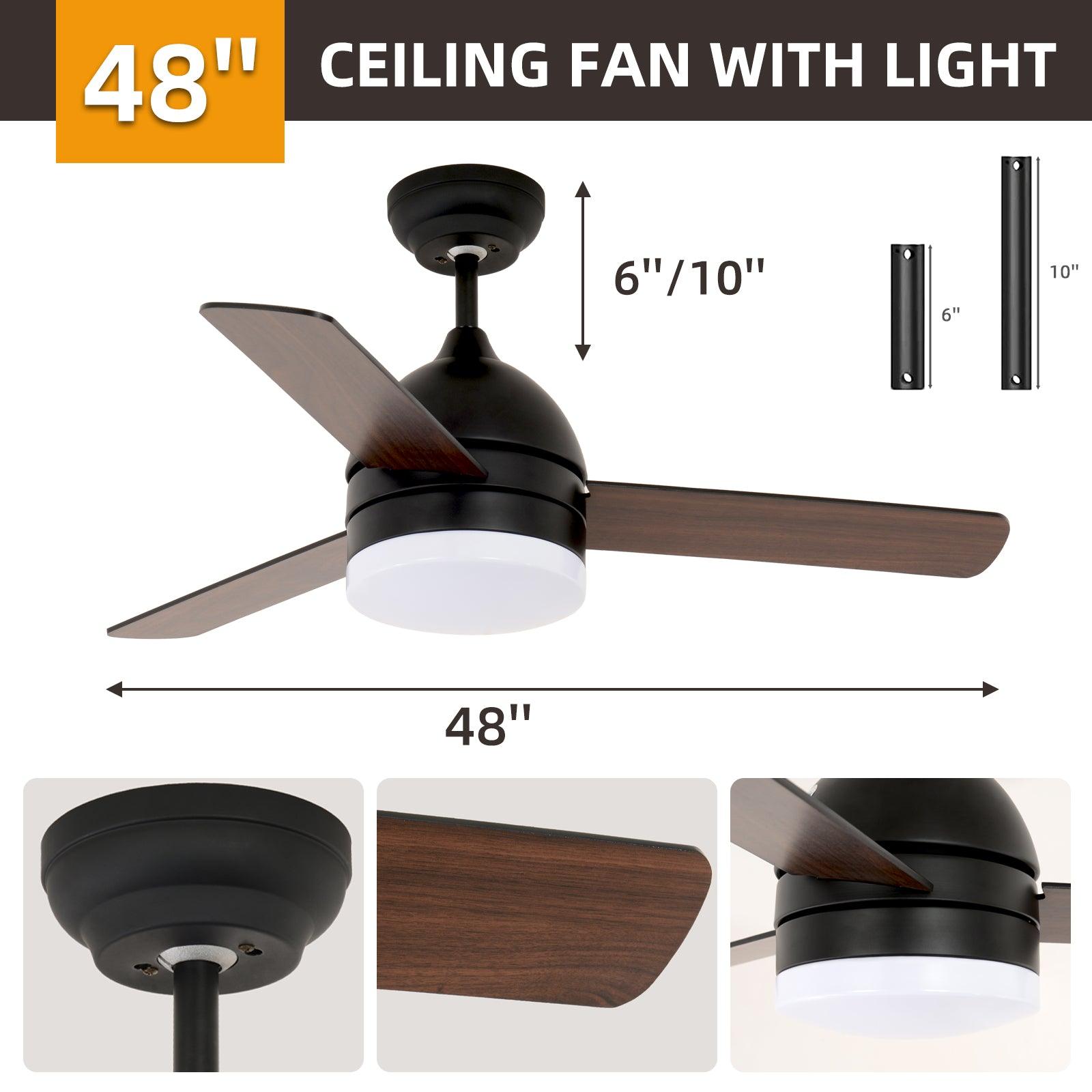 48-inch Minimalist Straight Blade Fan - FurniFindUSA