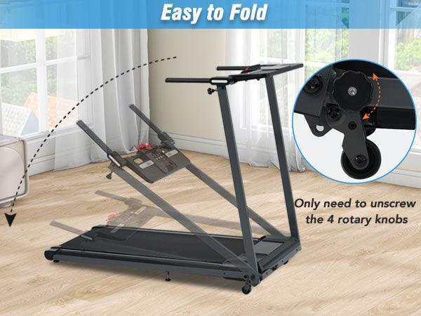 NEW Folding Treadmills Walking Pad Treadmill for Home Office -2.5HP Walking Treadmill With Incline Bluetooth Speaker - FurniFindUSA