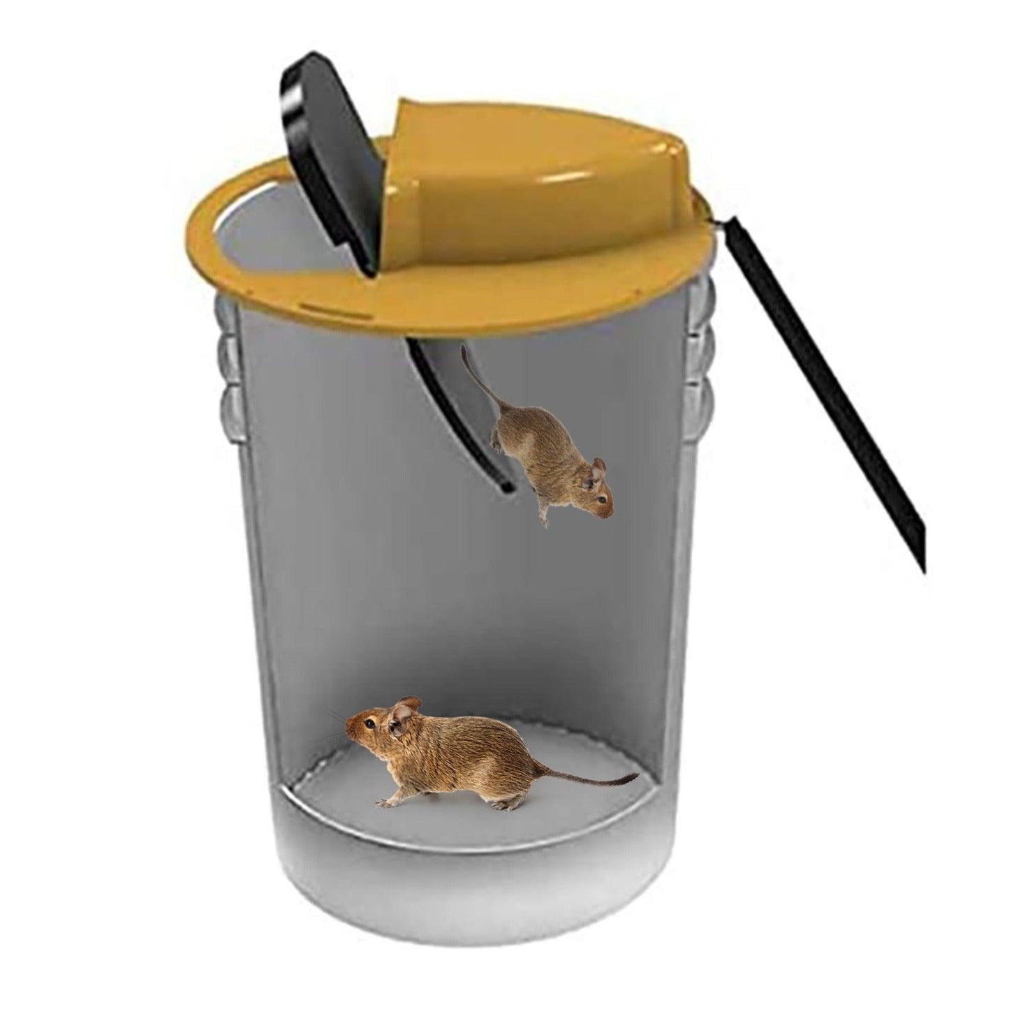 Mice Mouse Trap Bucket Flip Lid,Mouse Trap Bucket Indoor Outdoor,Humane Mouse Trap,Mouse Trap Bucket Lid Auto Reset - FurniFindUSA