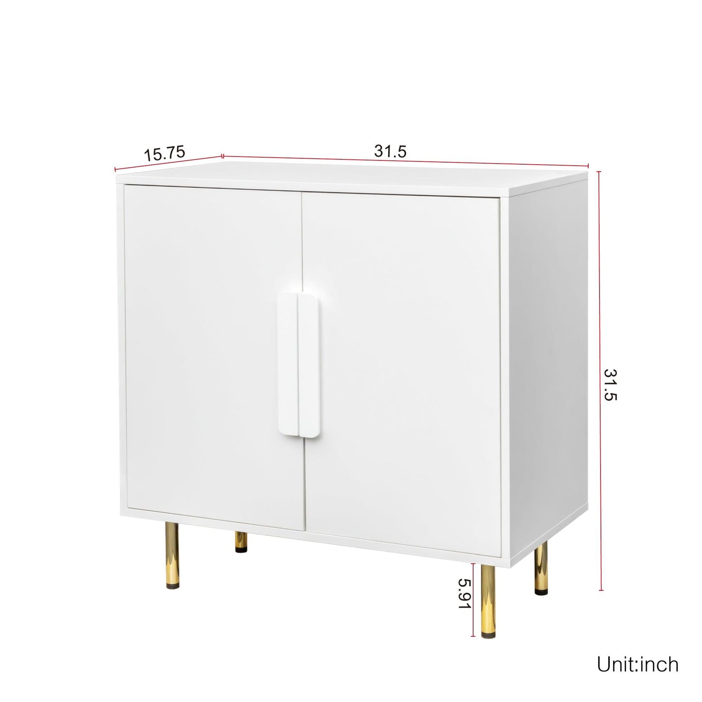 Sideboard Buffet Cabinet with Storage Modern Storage Cabinets White - FurniFindUSA