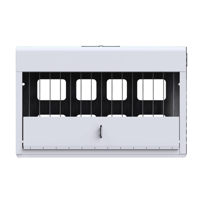 16 Bay Charging Cabinet for Laptop Chromebook Locking Charging Station-WHITE - FurniFindUSA