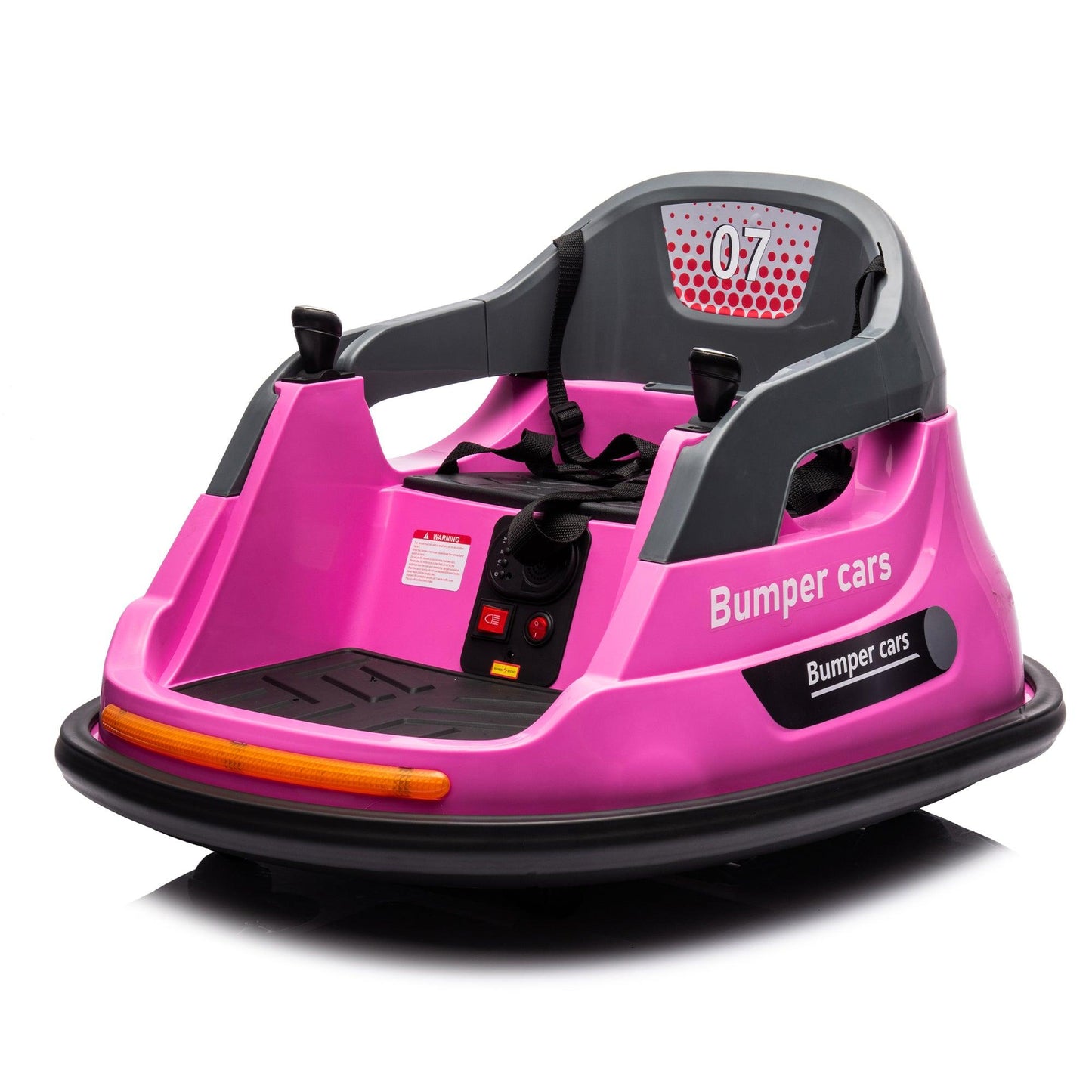 Pink 12V ride on bumper car for kids 1.5-5 Years Old Baby Bumping Toy Gifts - FurniFindUSA