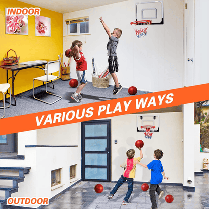 Pro Room Basketball Hoop Over The Door - Wall Mounted Basketball Hoop Set - Indoor Basketball Hoop - FurniFindUSA