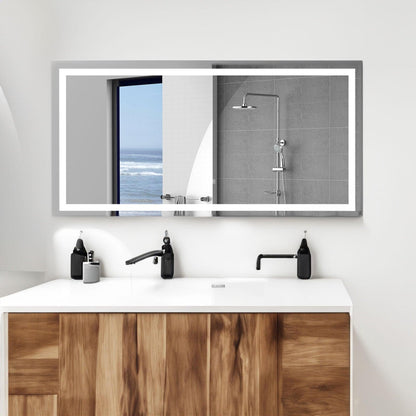 LED Bathroom Mirror 72x36 Inch with lights, anti-Fog & Dimming Led Bathroom Vanity Mirror - FurniFindUSA