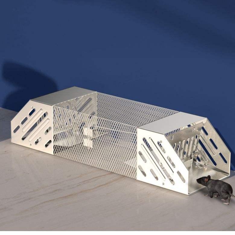 Humane Rat Trap, Chipmunk Rodent Trap That Work for Indoor and Outdoor Small Animal - Mouse Voles Hamsters Live Cage - FurniFindUSA