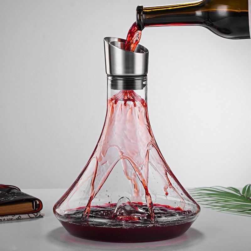 Wine Decanter Built-in Aerator Pourer, Wine Carafe Red Wine Decanter 1000ml - FurniFindUSA