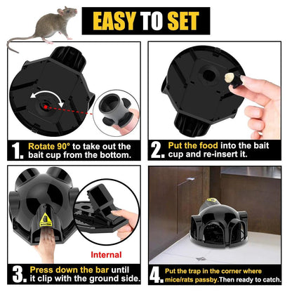 Strong Snap Mouse Rat Traps-High Sensitive Snap Big Plastic Mouse Trap Rodent Catcher - FurniFindUSA