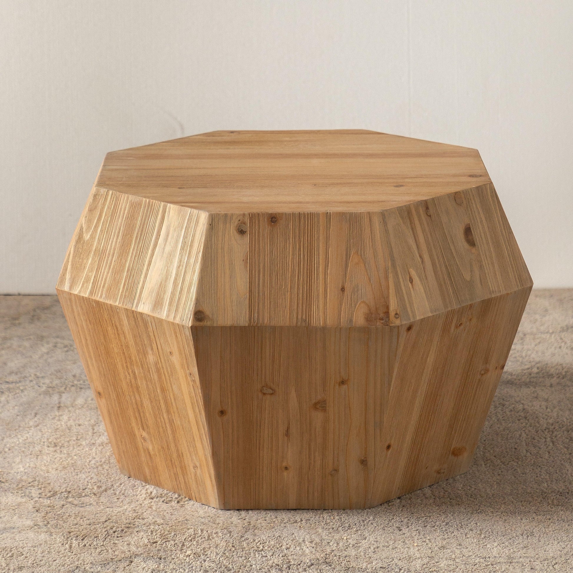 31.50" Octagonal Wooden American Retro Style Coffee Table - FurniFindUSA