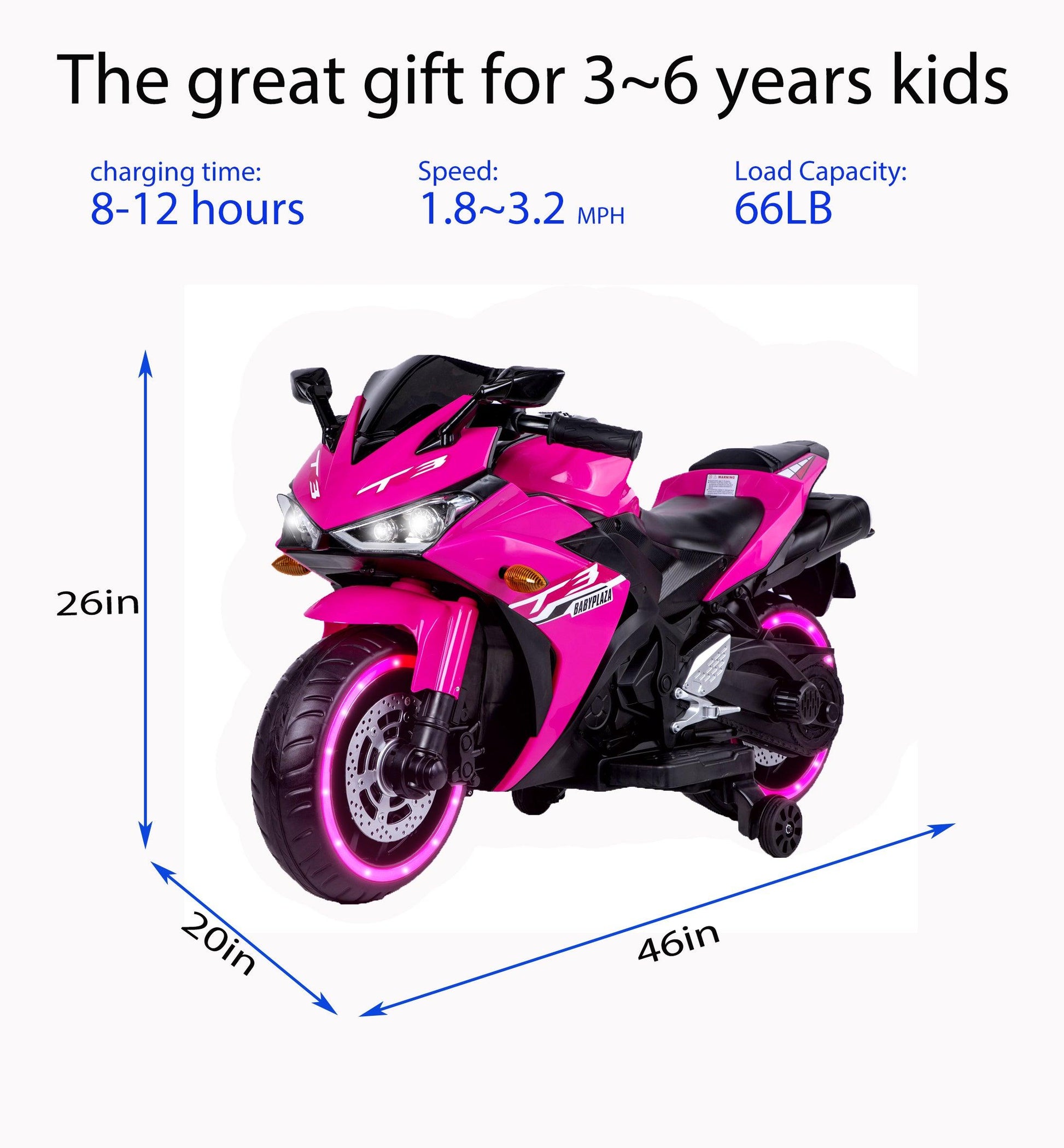 kids motorcycle,Tamco 12V motorcycle for kids 3 4 5 6 years Boys Girls 12v7ah kids motorcycle ride on toy with Training - FurniFindUSA