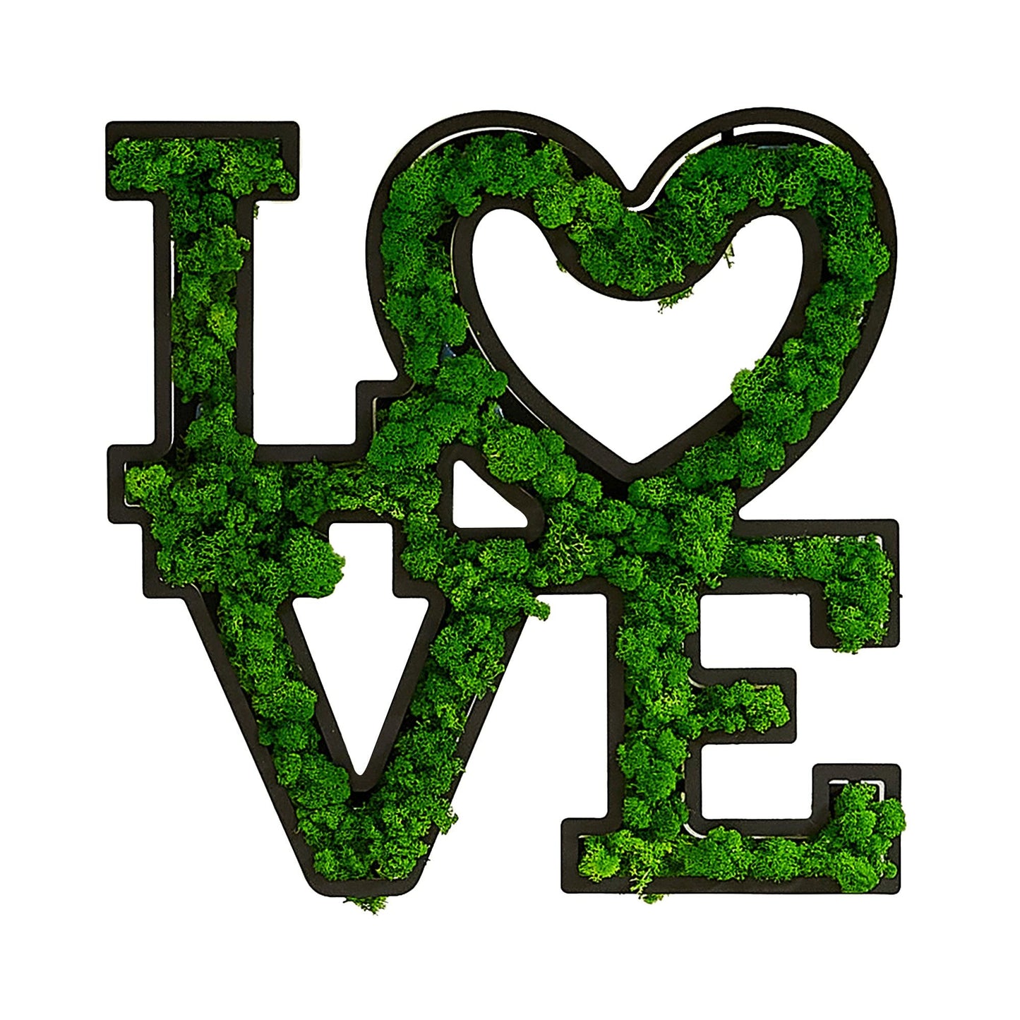 LOVE Letter Art Moss Wall Decor - FurniFindUSA