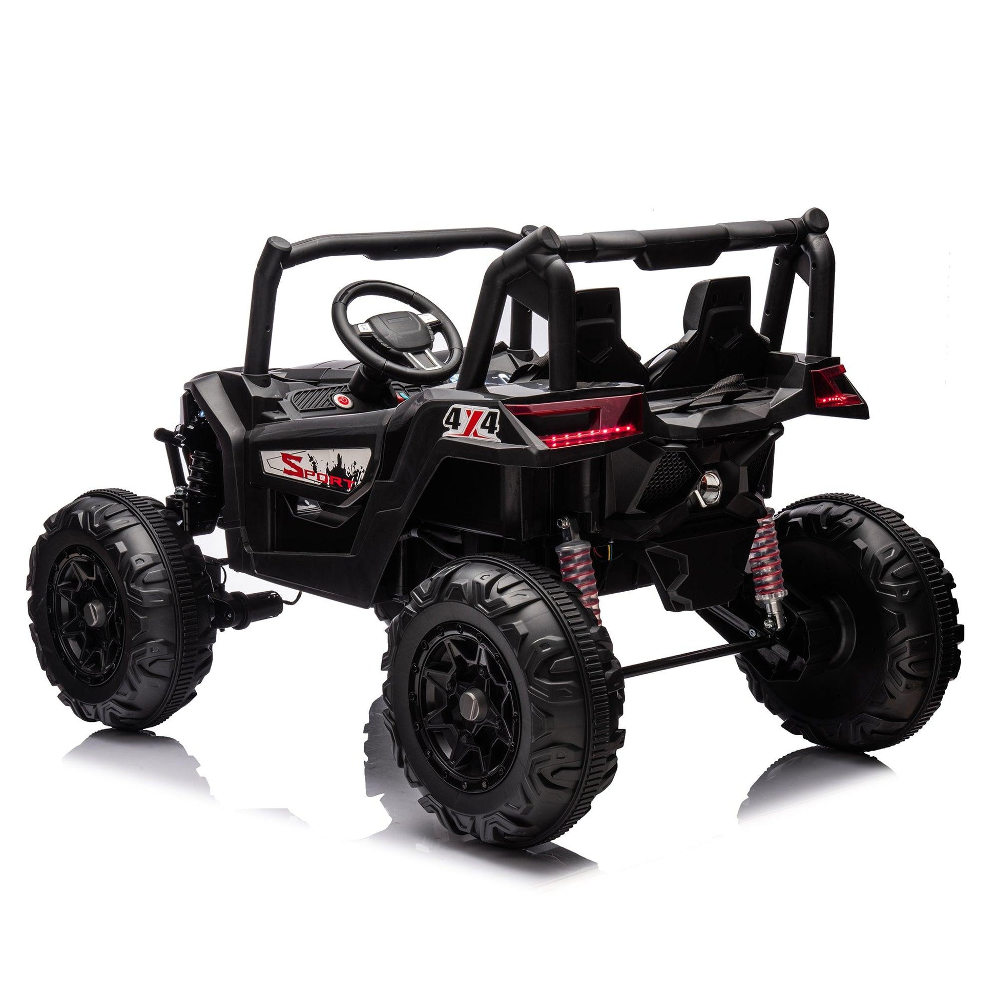 Side by Side 4x4 Ride on Off-Road Truck with Parent Remote Control, Battery Powered Electric Car w/High Low Speed - FurniFindUSA