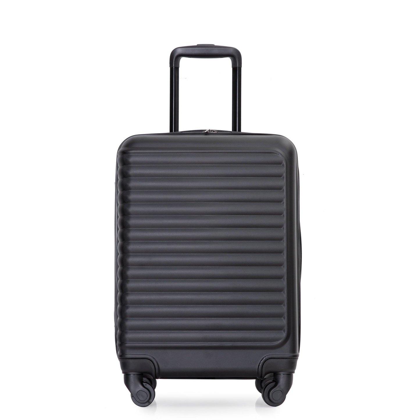 20" Carry on Luggage Lightweight Suitcase, Spinner Wheels, Black - FurniFindUSA