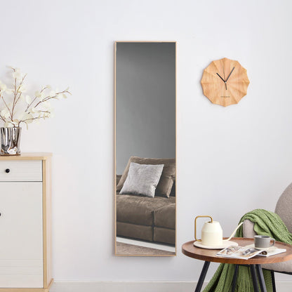 The3rd generation packaging upgrade includes a light oak solid wood frame full length mirror dressing mirror - FurniFindUSA