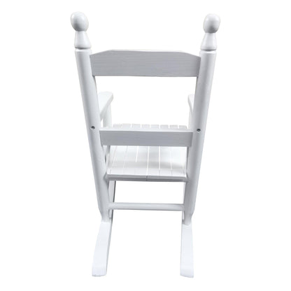 Children's rocking white chair- Indoor or Outdoor -Suitable for kids-Durable - FurniFindUSA