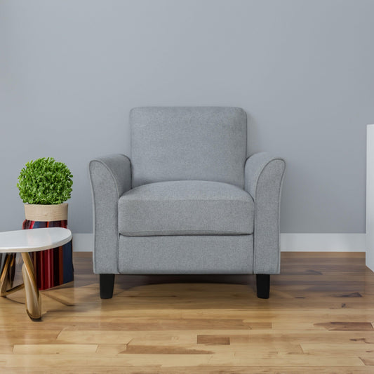 Living Room Furniture Armrest Single Sofa (Gray) - FurniFindUSA