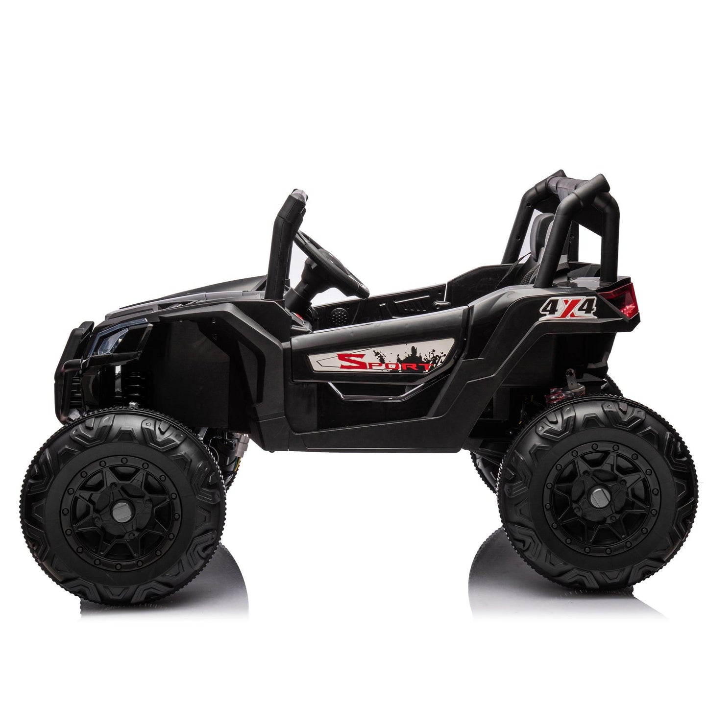 Side by Side 4x4 Ride on Off-Road Truck with Parent Remote Control, Battery Powered Electric Car w/High Low Speed - FurniFindUSA