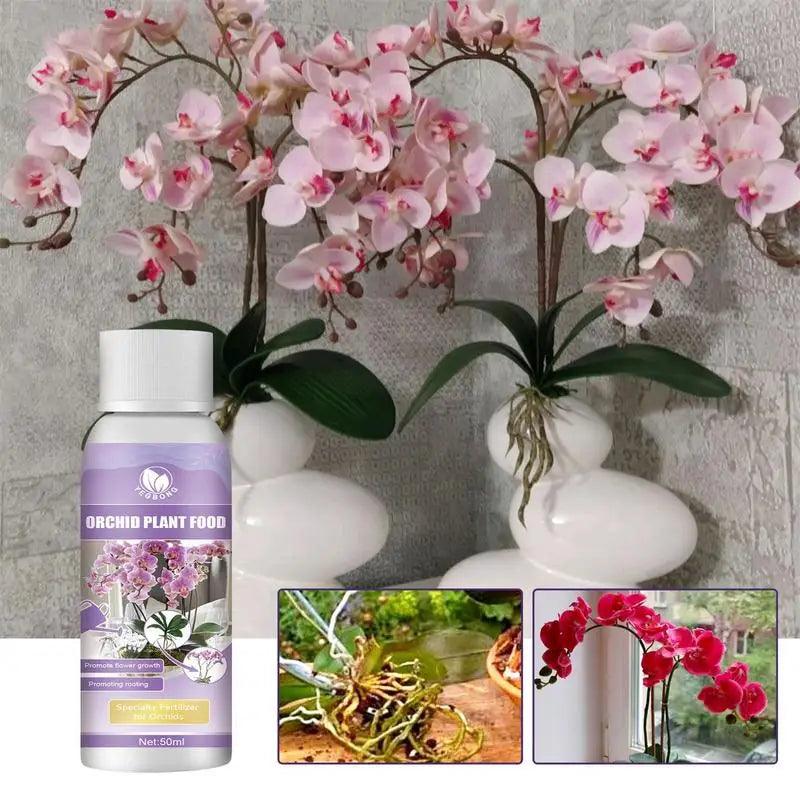 50ml Orchid Fertilizer Liquid Orchid Flower Plants Growth Enhancer Supplement Houseplants Food Promoter For Orchids Acid Blooms - FurniFindUSA