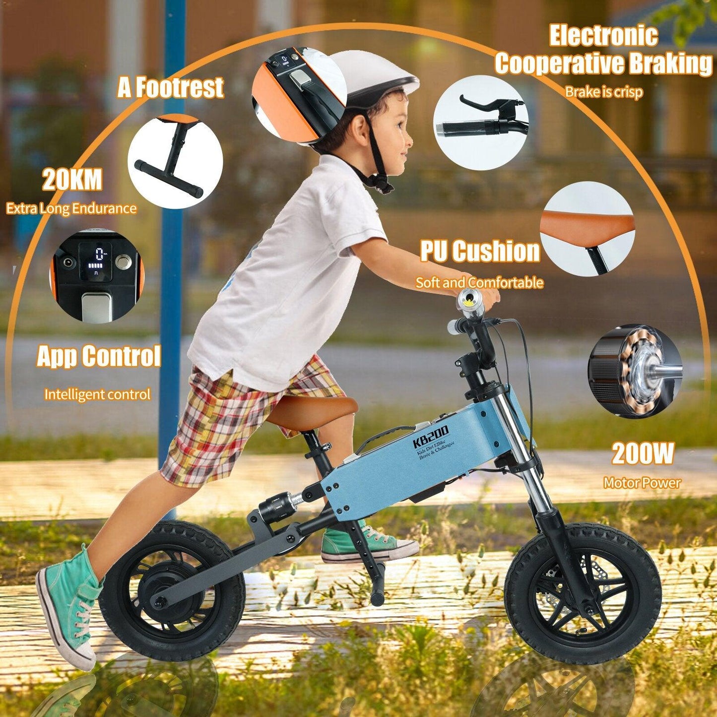 Children's outdoor off-road electric bicycle - FurniFindUSA