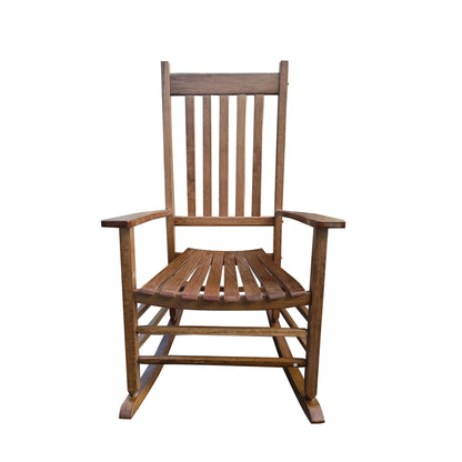 BALCONY PORCH ADULT ROCKING CHAIR Brown - FurniFindUSA