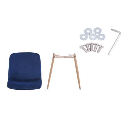 Dining Chair 4PCS（BLUE）Modern style New technology Suitable for restaurants cafes taverns - FurniFindUSA