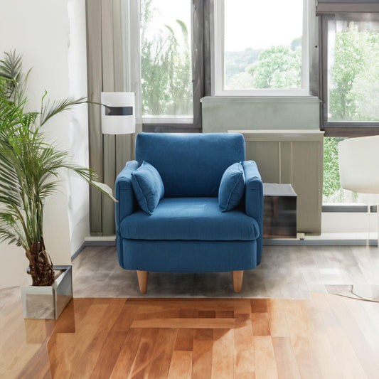 29.5 "W Modern Fabric Decorative Chair Armchair Upholstered Reading Chair Single Sofa Casual Club Chair - FurniFindUSA