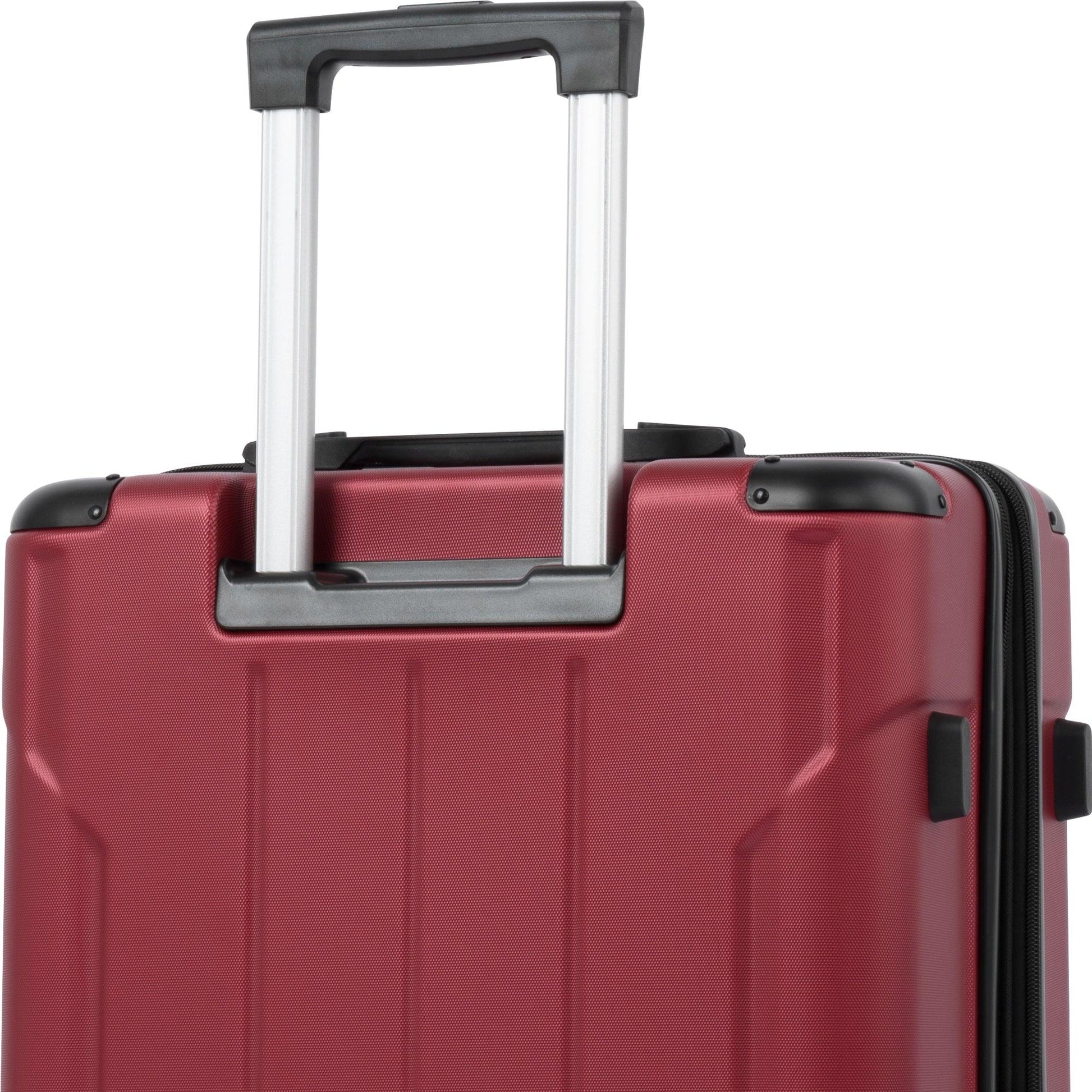 Hardshell Luggage Spinner Suitcase with TSA Lock Lightweight Expandable 24'' (Single Luggage) Red + ABS + 24 Inch - FurniFindUSA