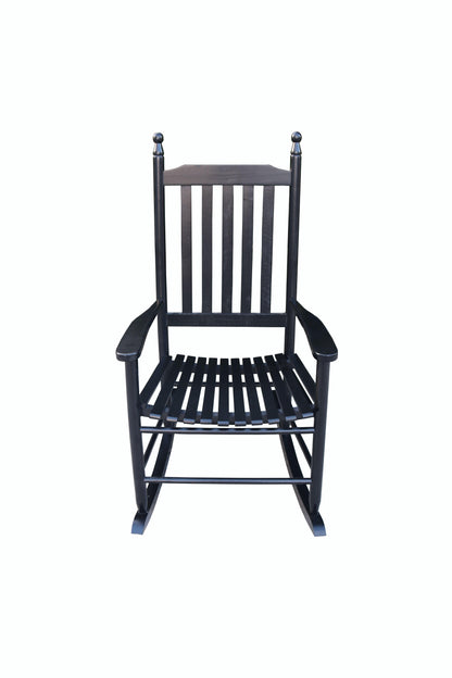 wooden porch rocker chair BLACK - FurniFindUSA