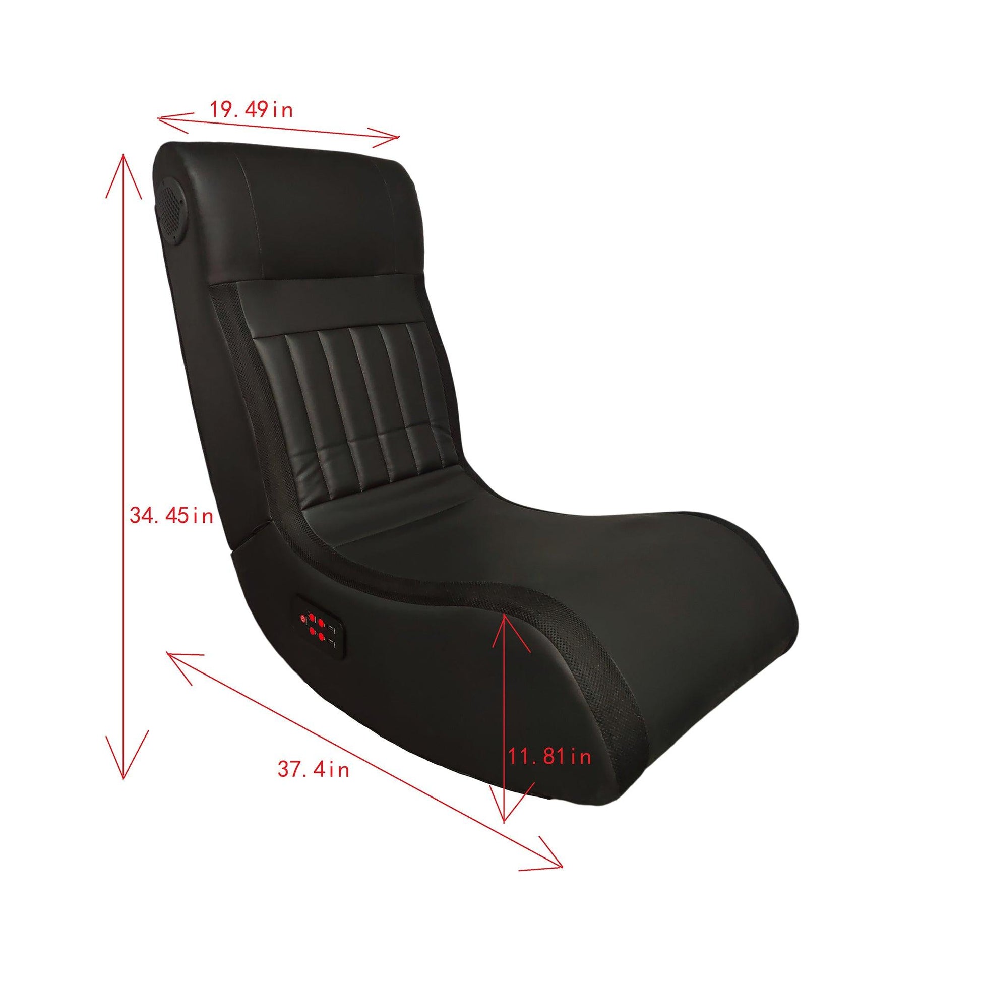 Foldable Gaming Chair With Onboard Speakers LED Strip Lighting - FurniFindUSA