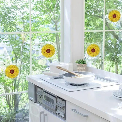 Window Fruit Fly Traps with Strong Stickiness Indoor use Sunflower Window Fly Stickers - FurniFindUSA