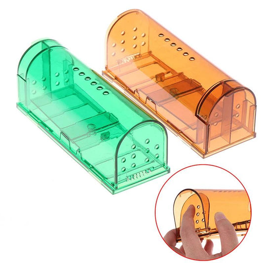 Smart Self-locking Mousetrap Safe Firm Transparent Household Mouse Catcher Control Cage Reusable Mice Rodent Catcher Rat Traps - FurniFindUSA