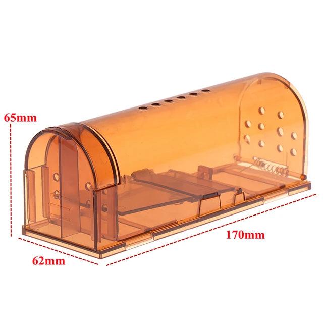 Smart Self-locking Mousetrap Safe Firm Transparent Household Mouse Catcher Control Cage Reusable Mice Rodent Catcher Rat Traps - FurniFindUSA